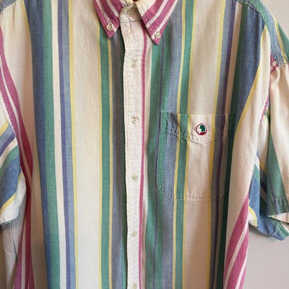 Duck Head Men's Button Up Short Sleeve Casual Shirt Size XL Career Staple - Picture 6 of 15